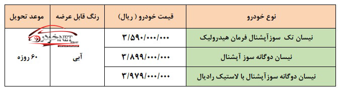 طرح جدید فروش فوری وانت نیسان بنزینی و دوگانه